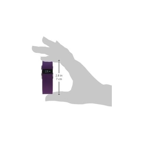  Fitbit Charge HR Wireless Activity Wristband, Plum, Small