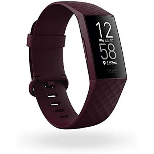  Fitbit Charge 4 Fitness and Activity Tracker with Built-in GPS, Heart Rate, Sleep & Swim Tracking, Rosewood, Rosewood, One Size (S &L Bands Included)