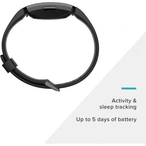  Fitbit Inspire HR Heart Rate & Fitness Tracker, One Size (S & L bands included), 1 Count