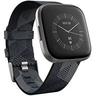 Fitbit Versa 2 Special Edition Health and Fitness Smartwatch with Heart Rate, Music, Alexa Built-In, Sleep and Swim Tracking, Smoke Woven/Mist Grey, One Size (S and L Bands Include
