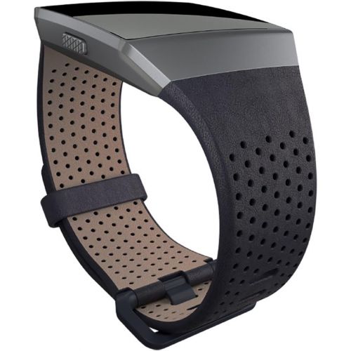  Fitbit Ionic Perforated Leather Accessory Band, Midnight Blue, Small