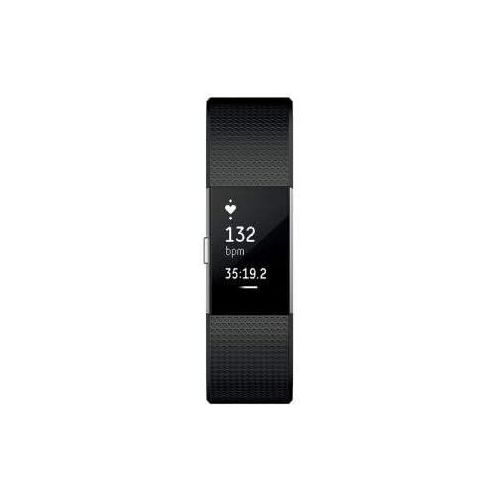  Fitbit Charge 2 Heart Rate + Fitness Wristband, Black, Small (International Version)