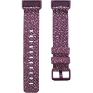 Fitbit Charge 4 Accessory Band, Official Fitbit Product, Woven, Rosewood, Large