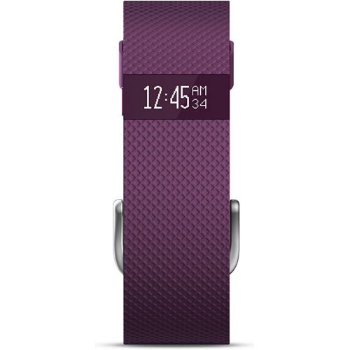  Fitbit Charge HR Wireless Activity Wristband (Plum, Large (6.2 - 7.6 in))