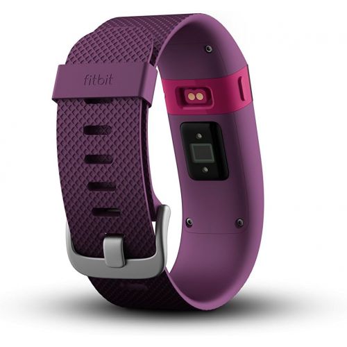  Fitbit Charge HR Wireless Activity Wristband (Plum, Large (6.2 - 7.6 in))