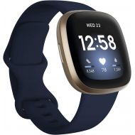 Fitbit Versa 3 Health & Fitness Smartwatch W/ Bluetooth Calls/Texts, Fast Charging, GPS, Heart Rate SpO2, 6+ Days Battery (S & L Bands, 90 Day Premium Included) International Versi