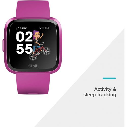  Fitbit Versa Lite Edition Smart Watch, One Size (S and L Bands Included), 1 Count