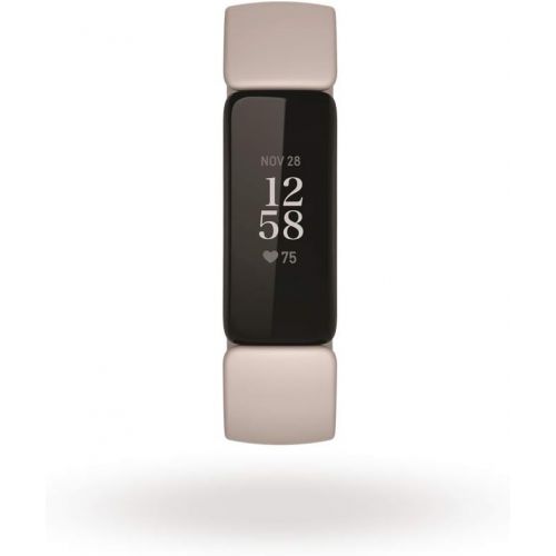  Fitbit Inspire 2 Health & Fitness Tracker with a Free 1-Year Fitbit Premium Trial, 24/7 Heart Rate, Lunar White, One Size (S & L Bands Included)