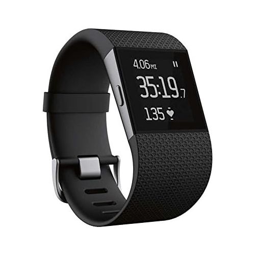  Fitbit Surge Smart Fitness Watch Superwatch Wireless Activity Tracker with Heart Rate Monitor, Large (6.3-7.8 in) (Non-Retail Packaging)