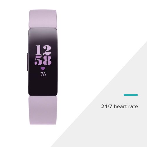  Fitbit Inspire HR Heart Rate & Fitness Tracker, One Size (S & L bands included), 1 Count