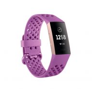 Fitbit Charge 3 Fitness Activity Tracker, Rose Gold/Berry, One Size (S & L Bands Included)