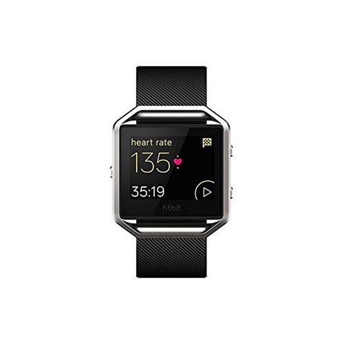  Fitbit Blaze Wireless Smart Fitness Watch Wireless Activity Tracker with Heart Rate Monitor, Black, Small (5.5-6.7 in) (Renewed)