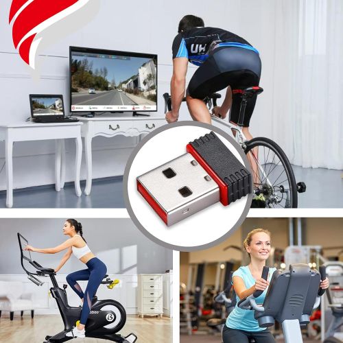  FITCENT ANT Dongle for Garmin Cycling and Fitness Device, ANT+ USB Dongle Stick Receiver for Zwift, Wahoo, Suunto, TacX, Bkool, CycleOps, TrainerRoad, Used to Upgrade Bicycle Train