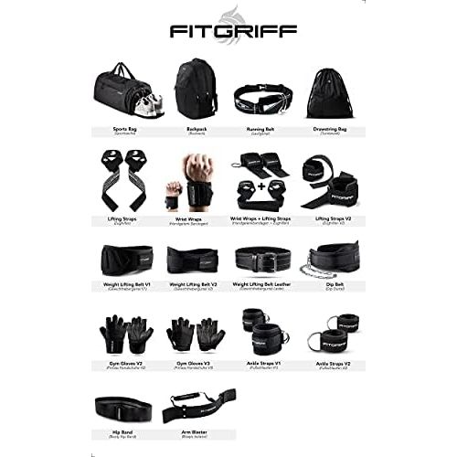  [아마존베스트]Fitgriff Wrist Bandages, Wrist Wraps 45 cm Wrist Bandage for Fitness, Bodybuilding, Strength Sports & Crossfit, for Men and Women