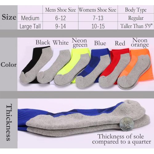  Fitliva Knee High Socks for Men Women Cotton-Comfy-Multicolors (1/2 pairs)