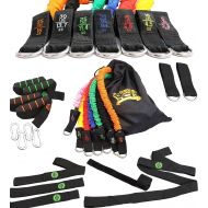 Fitness Answered Training Products Resistance Bands 23 Piece Fitness Band Set 7 SNAP Proof Stackable Workout Kit