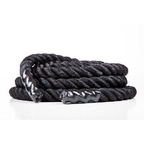  Fitness Solutions Black Training Ropes  Battle Ropes + Free Access To Online Video (1.5 Thick X 25 FT Long)+