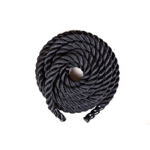  Fitness Solutions Black Training Ropes  Battle Ropes + Free Access To Online Video (1.5 Thick X 25 FT Long)+