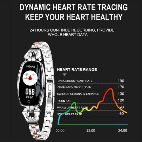  Fitness tracker H8, FueR Damen Outdoor Smart Armband, Wasserdichte KalorienzaHler - FueR Android Und Ios (DREI Farben Optional)