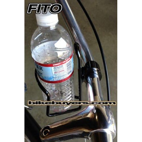  Fito Aluminum Alloy Handlebar Water Bottle Cage, Black, Drink Cup Holder.