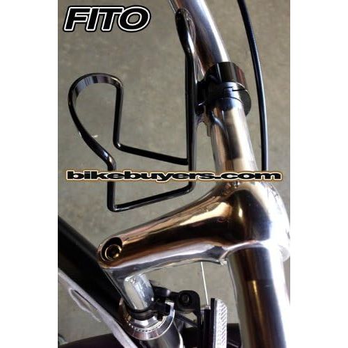  Fito Aluminum Alloy Handlebar Water Bottle Cage, Black, Drink Cup Holder.