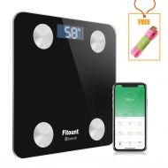 Bluetooth Body Fat Scale,Fitount Smart Wireless Digital Bathroom Weight Gurus Scale Body Composition Analyzer with App for Body Weight Body Fat Water Muscle Mass BMI BMR Bone Mass