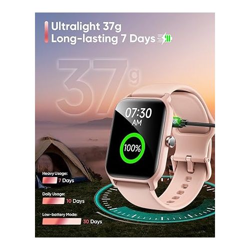  Fitpolo Smart Watch for Women Android & iPhone, Alexa Built-in [1.8