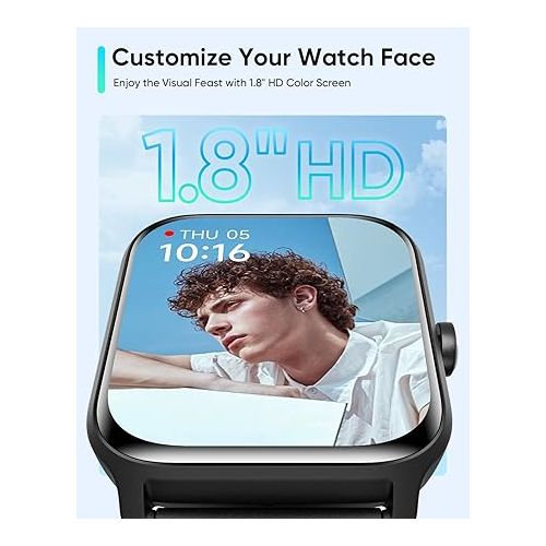  Fitpolo Smart Watch for Men Women Android, Alexa Built-in [1.8