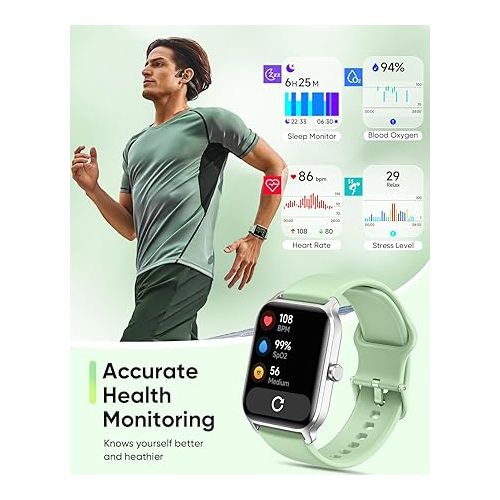  Fitpolo Smart Watch for Men Women Android, Alexa Built-in [1.8