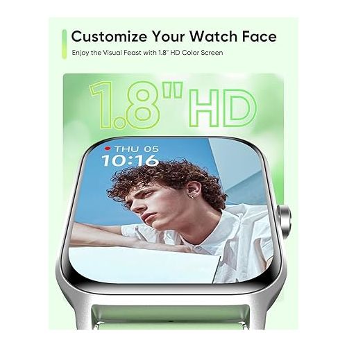  Fitpolo Smart Watch for Men Women Android, Alexa Built-in [1.8