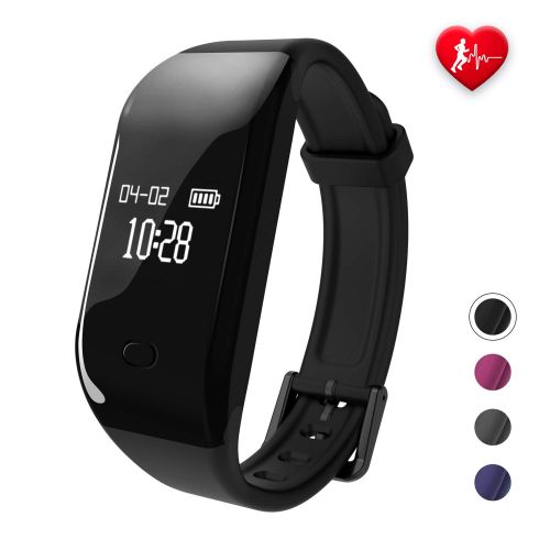  Fitpolo fitpolo Fitness Uhr,FitnessTrackersWasserdicht,Aktivitatstracker mit Pulsuhren,Schlaf Monitor Schrittzaehler Uhr SmartWatch Herren Damen Kinder fuer iPhone Android Handy