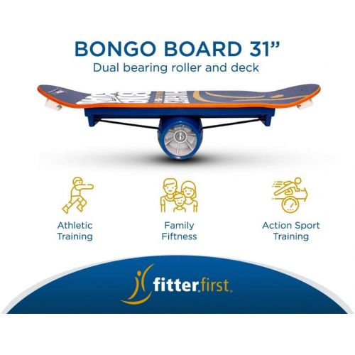  Fitterfirst Bongo Board Balance Stability Trainer