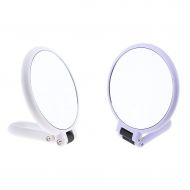 Fityle 2x Portable Dual-sided Makeup Mirror, Desk Top Vanity Mirror with Foldable Design, Free...