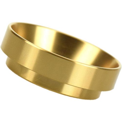  Fityle 58mm Portafilter Dosing Funnel Ring Coffee Catcher Ring Replacement for Barista Espresso Machine - Gold