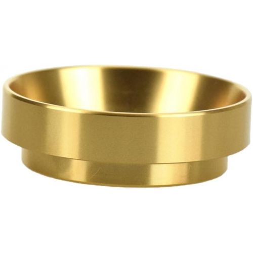  Fityle 58mm Portafilter Dosing Funnel Ring Coffee Catcher Ring Replacement for Barista Espresso Machine - Gold