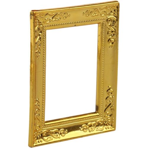  Fityle 1/12 Scale Gold Photo Frame Rahmen Dollhouse Miniature Rooms Wall Decoration, Pack of 10