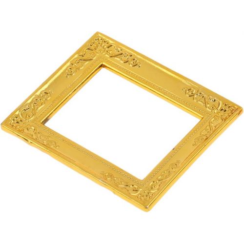  Fityle 1/12 Scale Gold Photo Frame Rahmen Dollhouse Miniature Rooms Wall Decoration, Pack of 10