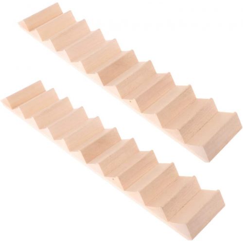  Fityle 2 P 1:12 Dolls House Miniatures Wood Staircase Stair Steps Dollhouse Accessories