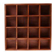 Fityle Home Storage Cabinet Cubby Wall Mount Shelf Grids for Displaying Collection