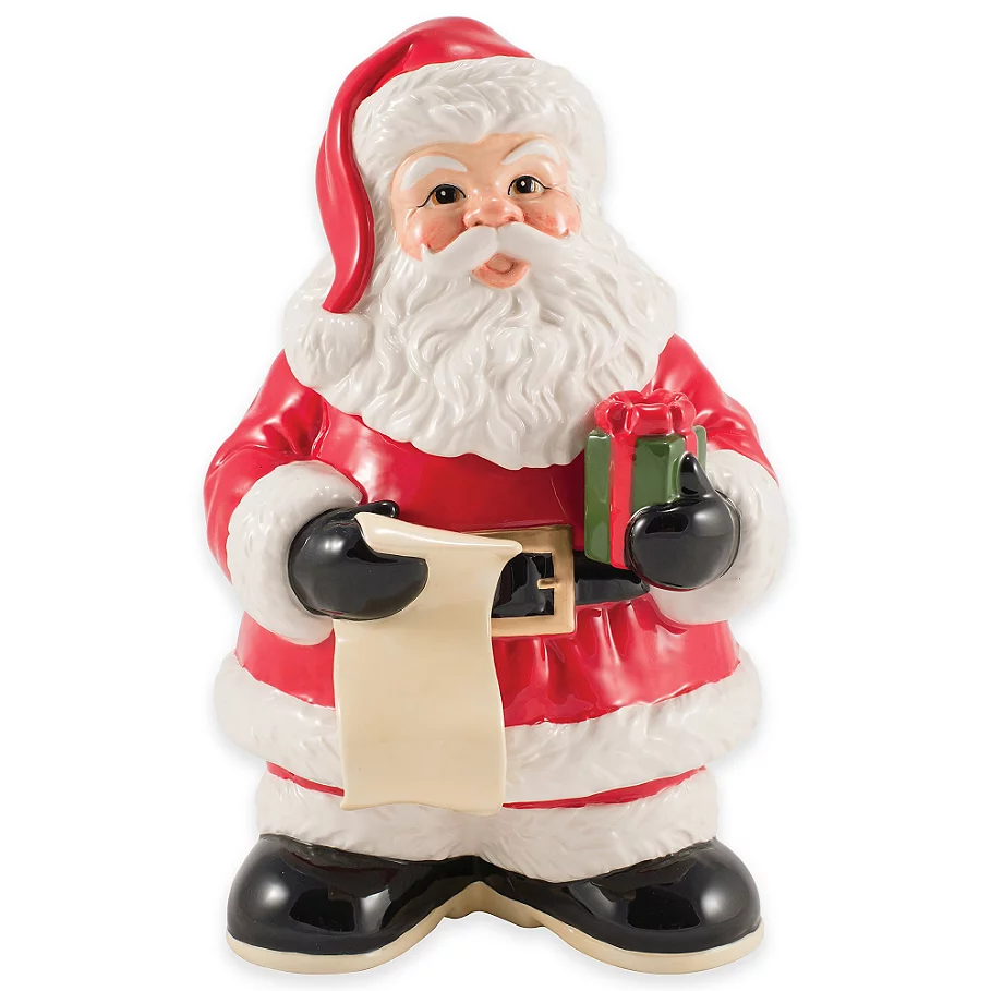  Fitz and Floyd Letters to Santa Cookie Jar with Marker