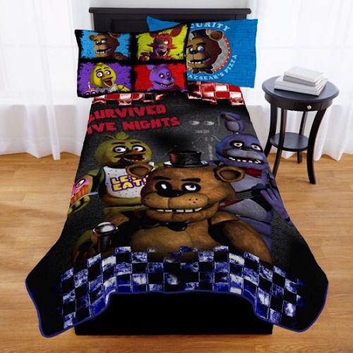  Five Nights at Freddys Kids Twin Bed Blanket