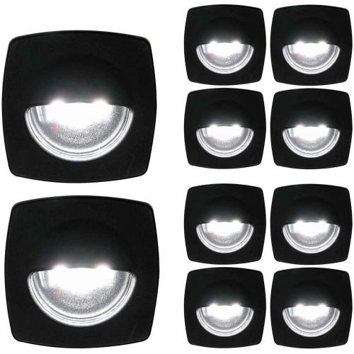  Five Oceans LED Cool White Companion Way Light, Black Housing (10 Pack) FO-3998