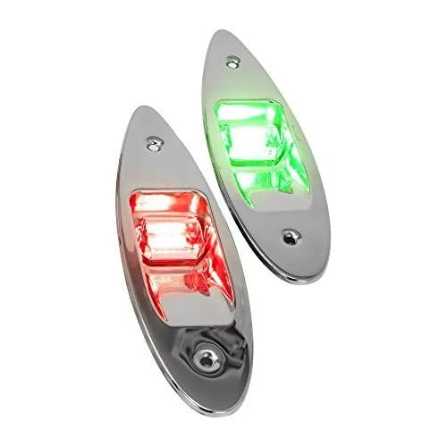  Five Oceans Stainless Steel Flush Mount LED Navigation Side Lights, 12V FO-3840