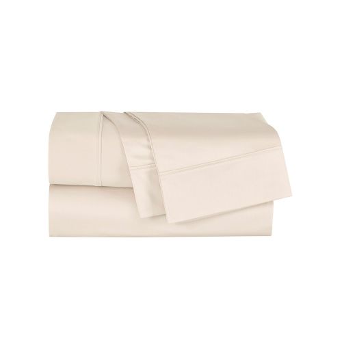  Five Queens Court Finesse 4-Piece Sheet Set, 300 Thread Count 100% Cotton Sateen, Deep Pocket, Linen, Queen