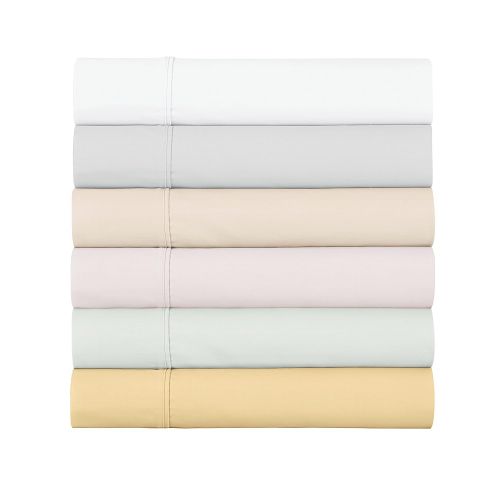  Five Queens Court Finesse 4-Piece Sheet Set, 300 Thread Count 100% Cotton Sateen, Deep Pocket, Linen, Queen