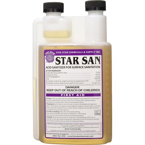  Five star star San Acid Sanitizer for Surface Sanitation, 32oz
