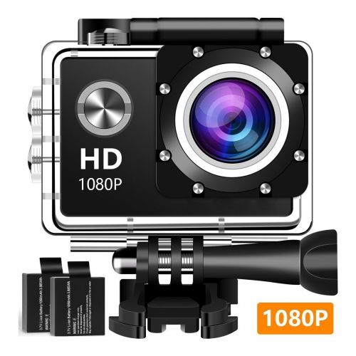  Fiveblessing Action Camera Waterproof Camera WiFi 4K & FHD 1080P Underwater Video Cam...