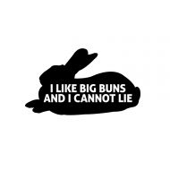 /Fivergraphics I like big buns and I cannot lie decal