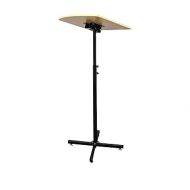 FixtureDisplays® Adjustable Height and Angle Metal Stand Wood Top Podium, Music Stand 10772Podium