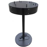 FixtureDisplays Floor Stand Power Strip Charging Station Power Table Charging Station w6 Retractable Cables Docking Station 16865-BLACK-NF Shipping Fee Required